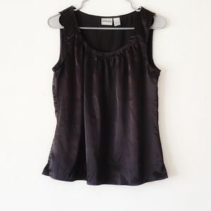 Chico's black satin top